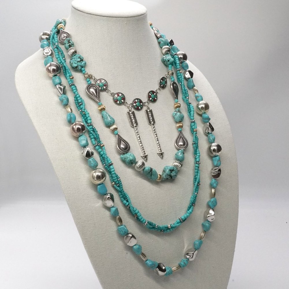 Necklace Native American Styling. Complete Set - Picture 3 of 16
